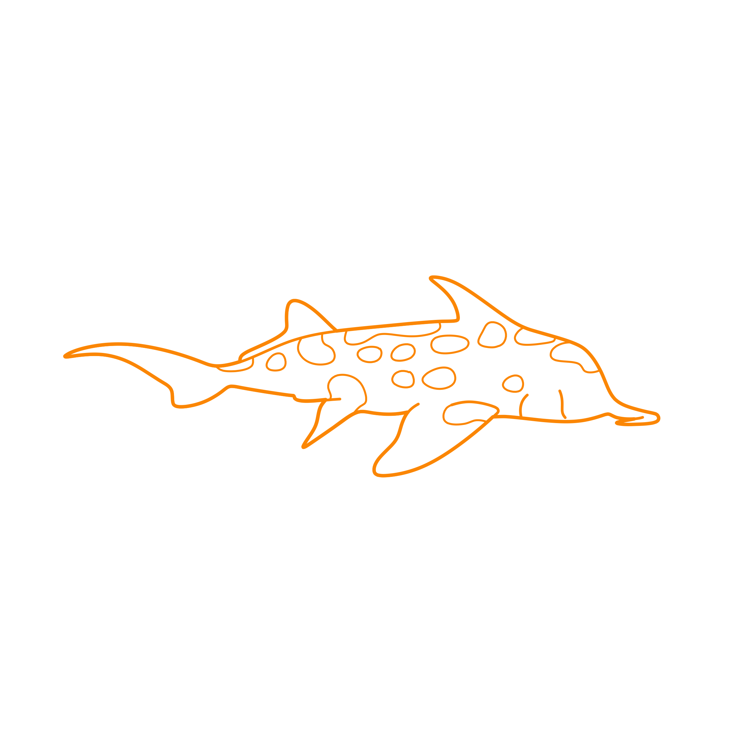 Animals Sharks Australian Ghost Shark Outline Svg File Free Vectors